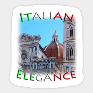 Italian Elegance in the beauty of Florence Duomo di Firenze Sticker